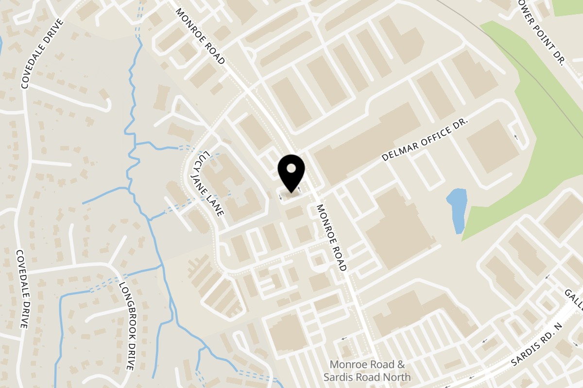 Map showing the location of Kolapasi Indian Canteen - Matthews NC on 9456 Monroe Rd in Charlotte